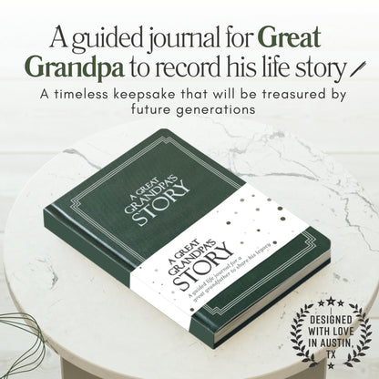 Great Grandpa Life Story Journal
