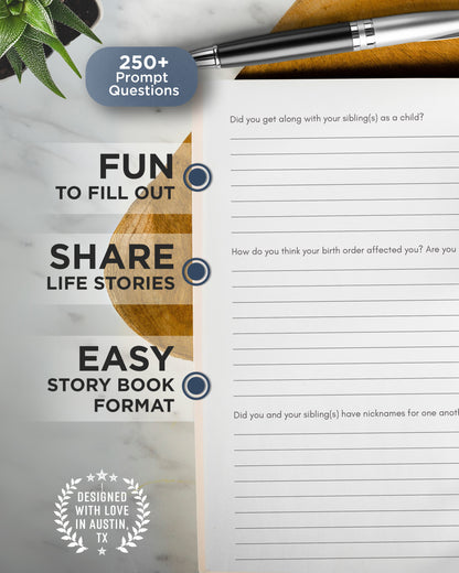Brother's Life Story Journal